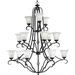 Progress PP426884 Espresso Large Foyer Chandelier