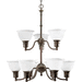 Progress PP428320 Antique Bronze Mid Sized Chandelier