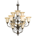 Progress PP431477 Forged Bronze Mid Sized Chandelier