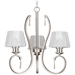 Progress PP452309 Brushed Nickel Mini Chandelier