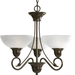 Progress PP458020 Antique Bronze Mid Sized Chandelier