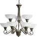 Progress PP460320 Antique Bronze Large Foyer Chandelier