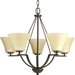 Progress PP462320 Antique Bronze Mid Sized Chandelier