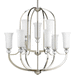 Progress PP4652104 Polished Nickel Mid Sized Chandelier