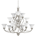 Progress PP465409 Brushed Nickel Large Foyer Chandelier