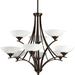 Progress PP470320 Antique Bronze Mid Sized Chandelier