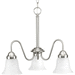 Progress PP473209 Brushed Nickel Mini Chandelier