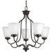 Progress PP475020 Antique Bronze Mid Sized Chandelier