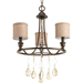 Progress PP480372 Cognac Mini Chandelier