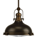 Progress PP518810830K9 Oil Rubbed Bronze Down Light Pendant