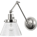 Progress PP710094009 Brushed Nickel 1 Bulb Wall Sconce