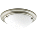 Progress PP732409WB Brushed Nickel Flush Mount Ceiling Light