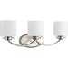 Progress PP2014104 Polished Nickel 3 Bulb Bathroom Light