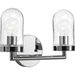 Progress PP300175015 Polished Chrome 2 Bulb Bathroom Light