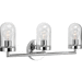 Progress PP300176015 Polished Chrome 3 Bulb Bathroom Light