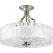 Progress PP3434104 Polished Nickel Semi Flush Mount Ceiling Light