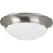 Progress PP350147009 Brushed Nickel Flush Mount Ceiling Light