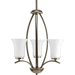 Progress PP358720W Antique Bronze Mini Chandelier