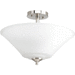 Progress PP386409 Brushed Nickel Semi Flush Mount Ceiling Light