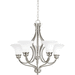 Progress PP403609 Brushed Nickel Tones Mid Sized Chandelier