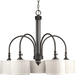 Progress PP442284 Espresso Mid Sized Chandelier