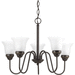Progress PP475720 Antique Bronze Mid Sized Chandelier