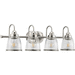 Progress PP300181009 Brushed Nickel 4 or more Bulb Bathroom Light