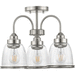 Progress PP350109009 Brushed Nickel Semi Flush Mount Ceiling Light