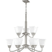 Progress PP400120009 Brushed Nickel Mid Sized Chandelier