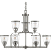 Progress PP400137009 Brushed Nickel Mid Sized Chandelier