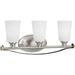 Progress PP300142009 Brushed Nickel 3 Bulb Bathroom Light