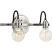 Progress PP300190009 Brushed Nickel 2 Bulb Bathroom Light