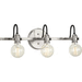 Progress PP300191009 Brushed Nickel 3 Bulb Bathroom Light