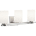 Progress PP300199104 Polished Nickel 3 Bulb Bathroom Light