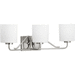 Progress PP300220009 Brushed Nickel 3 Bulb Bathroom Light