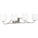 Progress PP300221009 Brushed Nickel 4 or more Bulb Bathroom Light
