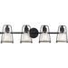 Progress PP300298031 Matte Black 4 or more Bulb Bathroom Light