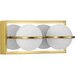 Progress PP30031101230 Satin Brass 2 Bulb Bathroom Light