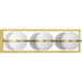 Progress PP30031201230 Satin Brass 3 Bulb Bathroom Light