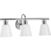 Progress PP300316015 Polished Chrome 3 Bulb Bathroom Light