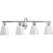 Progress PP300317015 Polished Chrome 4 or more Bulb Bathroom Light