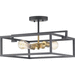 Progress PP350120143 Graphite Semi Flush Mount Ceiling Light