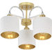 Progress PP350128078 Vintage Gold Semi Flush Mount Ceiling Light