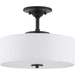 Progress PP35013414330 Graphite Semi Flush Mount Ceiling Light