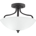 Progress PP350136020 Antique Bronze Semi Flush Mount Ceiling Light