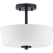 Progress PP350137031 Black Semi Flush Mount Ceiling Light