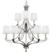 Progress PP400142009 Brushed Nickel Large Foyer Chandelier