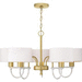 Progress PP400172078 Vintage Gold Mid Sized Chandelier