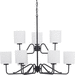 Progress PP400183031 Black Mid Sized Chandelier