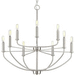 Progress PP400228009 Brushed Nickel Mid Sized Chandelier